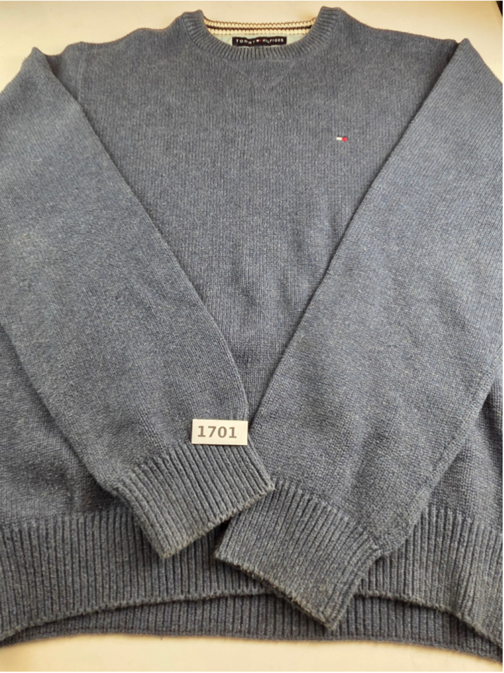 Men's Tommy Hilfiger Crewneck Sweater Blue Size M